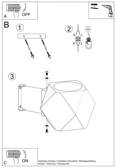 Sollux SL.1008 - Applique WOODY 1xG9/40W/230V