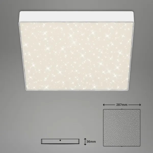Briloner 7078-416 - Plafoniera LED STAR SKY LED/21W/230V 28x28 cm bianco