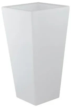 Vaso da giardino geco bianco 1xe27 ip65 38x38x90cm cavo 250cm