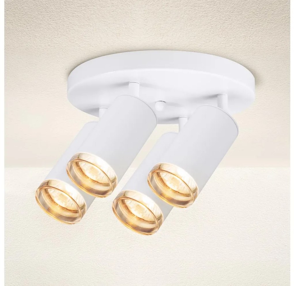 Brilagi - Luce Spot da bagno SELE AQUA 4xGU10/30W/230V IP44 bianco