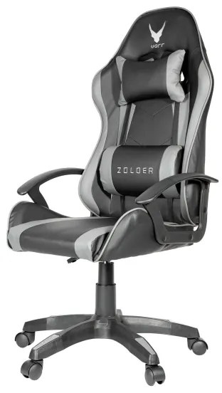 Sedia da gioco VARR Zolder nero/grigio