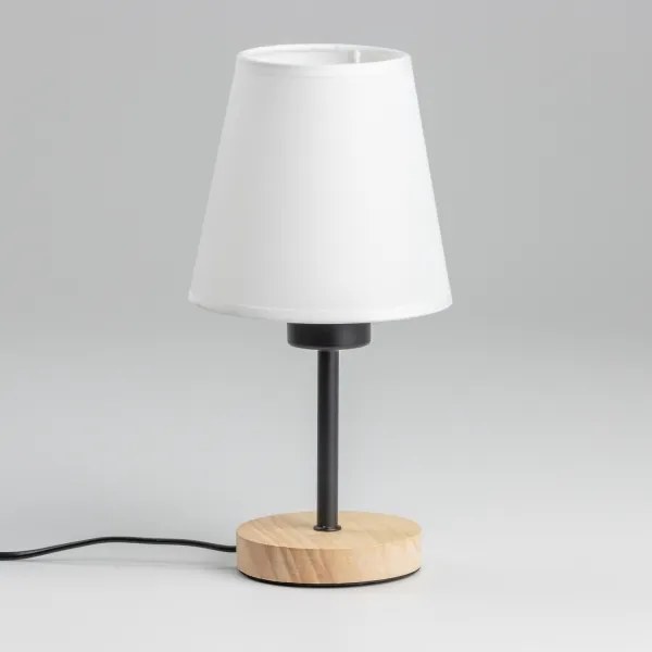 Brilagi - Lampada da tavolo NUBILA WOOD 1xE27/25W/230V quercia/bianco