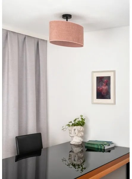 Duolla - Lampadario a plafone OVAL 1xE27/15W/230V rosa