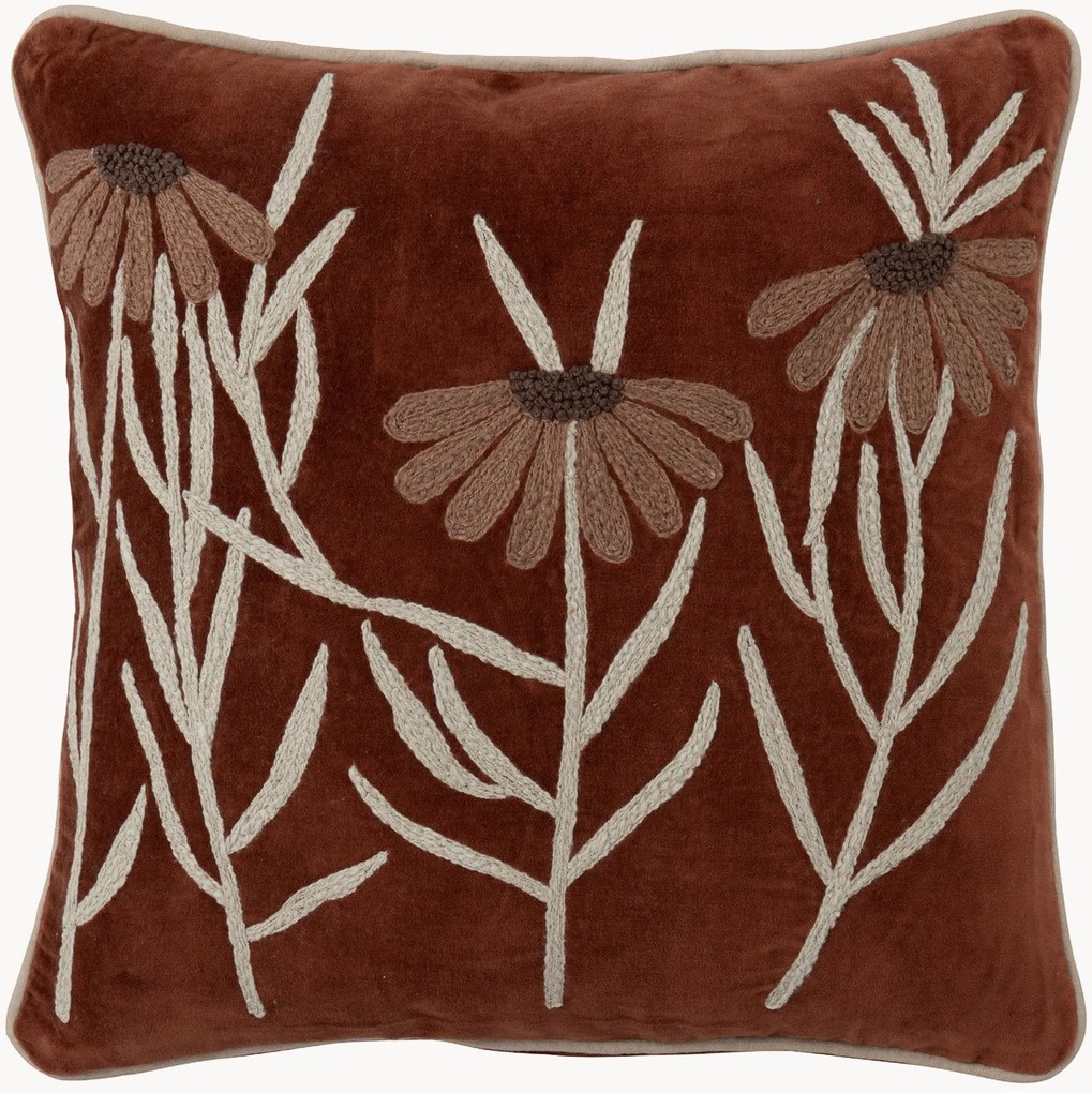 Cuscino decorativo in cotone Flowers