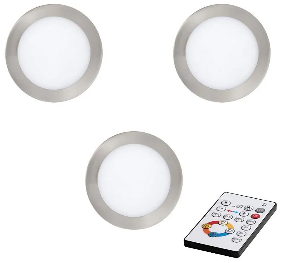 Eglo 78737 - SET 3x Lampada LED da incasso dimmerabile TINUS LED/17W/230V + TC