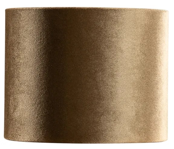 Paralume in velluto bronzo con interno oro 18/18/14