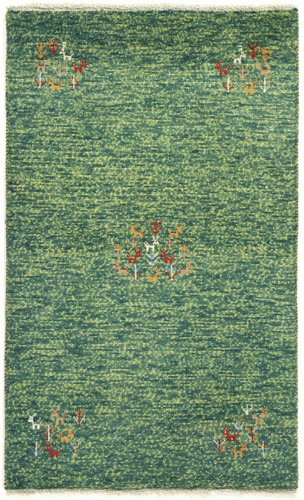 Gabbeh Tappeto 140x80 (Iran) Annodato A Mano