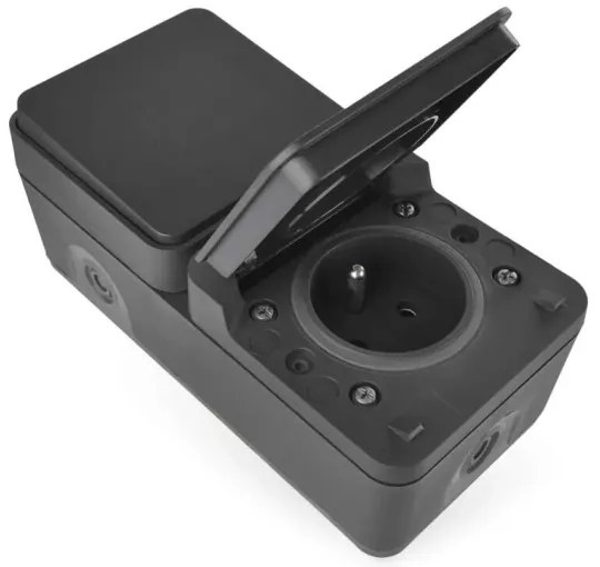 Interruttore alternante con presa 250V/16A IP55