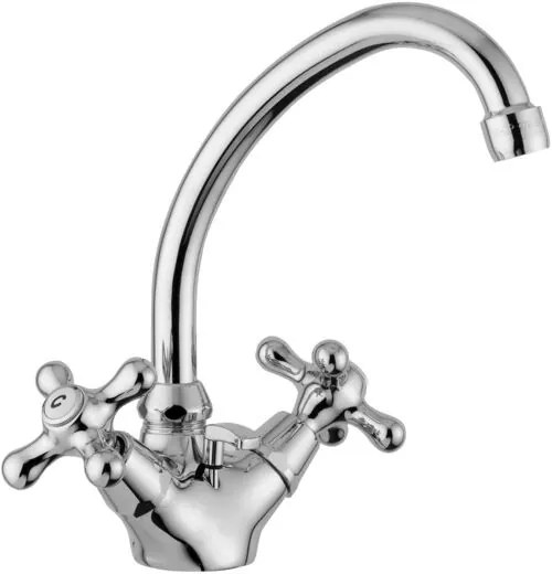 Paffoni iris irv077 gruppo lavabo monoforo con canna orientabile e scarico automatico cromo