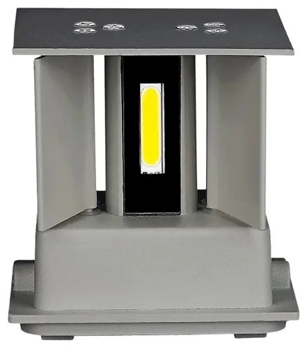 Applique LED da esterno LED/11W/230V 4000K IP65 grigio