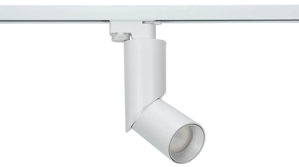 Faretto GU10 per binario Monofase - Bianco - Orientabile e Snodabile