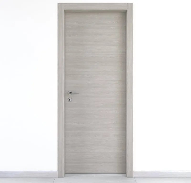 Porta battente Cambridge rovere grigio L 60 x H 210 cm reversibile