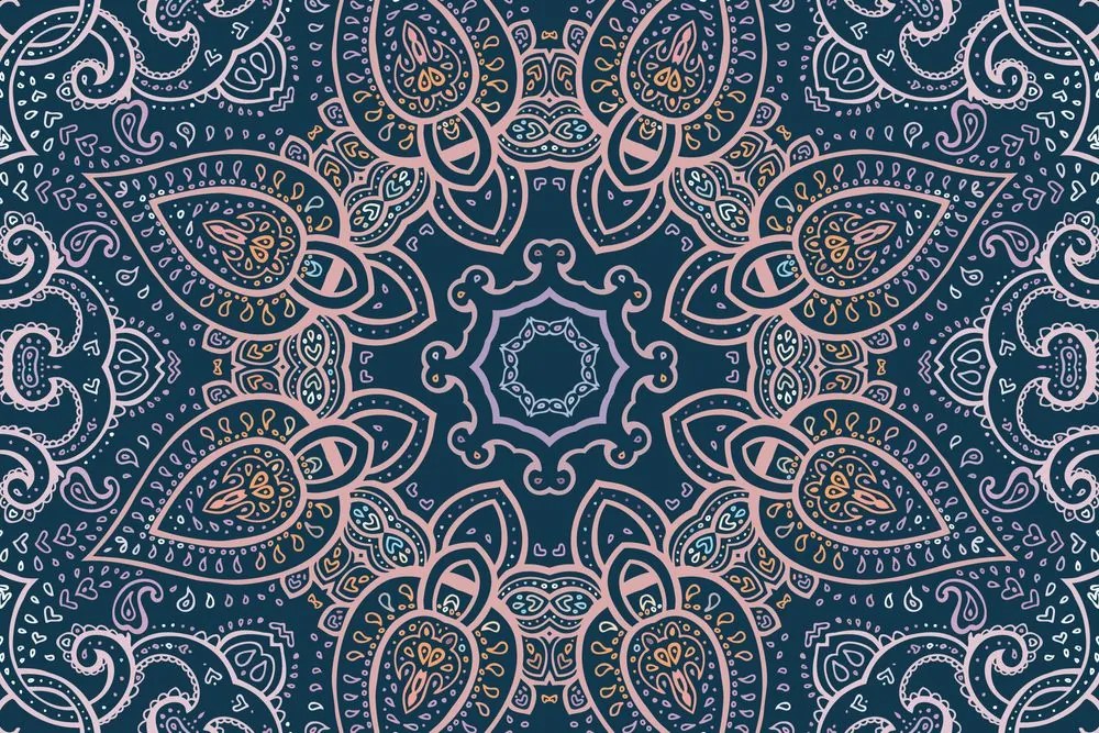 Carta da parati – Mandala con tocco indiano