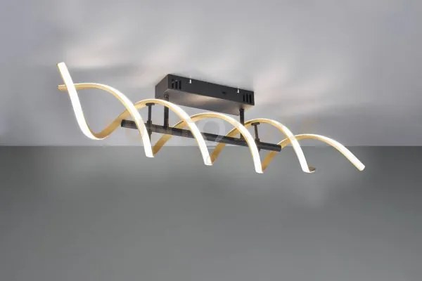 Sequence plafoniera led 41w 5000lm, 2300+3000+4000k spirale metallo...