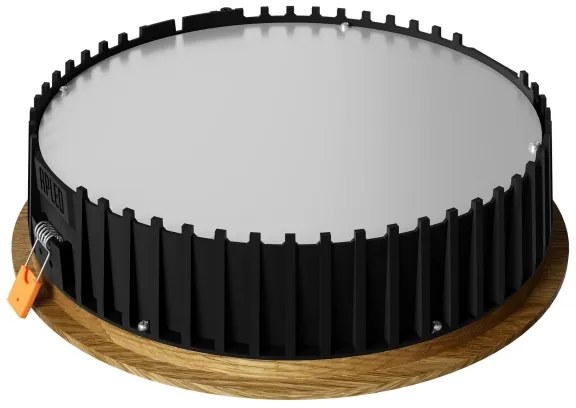 APLED - Lampada LED RONDO WOODLINE LED/18W/230V 4000K diametro 26 cm quercia legno solido