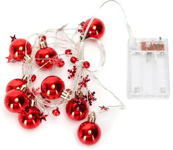 Aigostar - Catena luminosa LED di Natale 20×LED/3×AA 2 m bianco caldo