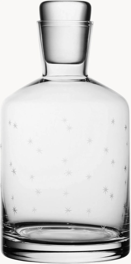 Caraffa in cristallo soffiato Stars, 800 ml