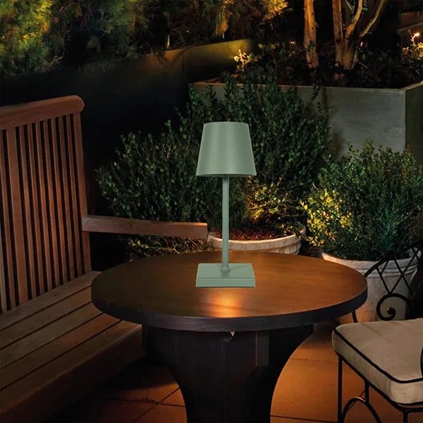 LED Lampada da tavolo touch ricaricabile e dimmerabile LED/3,5W/5V 5200mAh verde