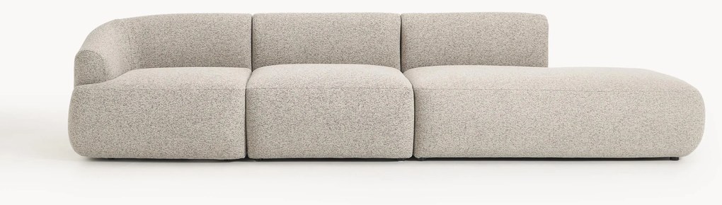 Poggiapiedi XL componibile in bouclé Sofia