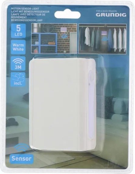 Grundig - Luce notturna a LED con sensore LED/3xAAA