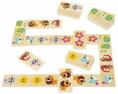 Domino Diset Legno Per bambini 28 Pezzi