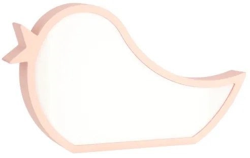 Lampada da tavolo LED per bambini BIRD LED/12W/230V rosa