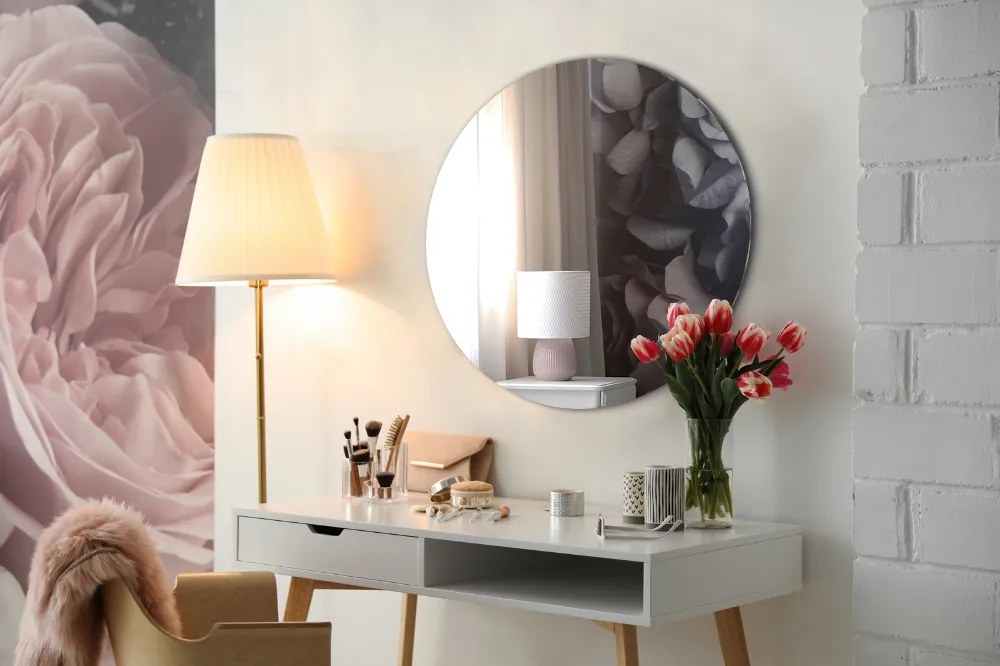 Specchio rotondo decorativo da parete senza cornice fi 70 cm