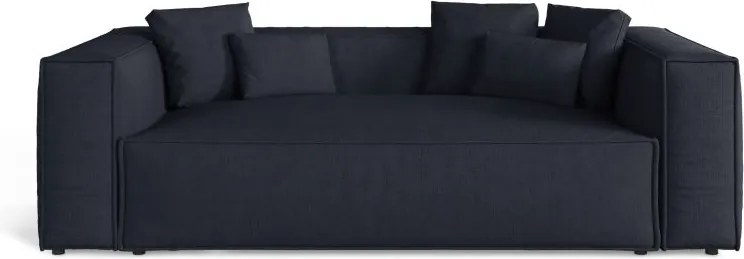 Divano Aveiro 3 posti in tessuto strutturato – 220x118x86 cm