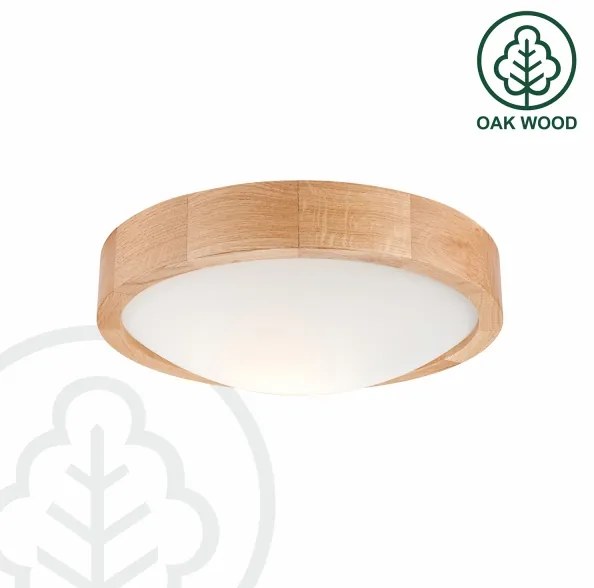 Brilagi - Lampada LED da soffitto CARVALHO SLIM 1xE27/60W/230V rovere Ø27 cm