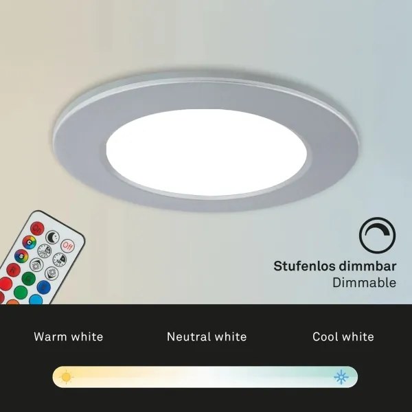 Briloner - SET 3x Lampada LED dimmerabile da bagno LED/4,8W/230V IP65