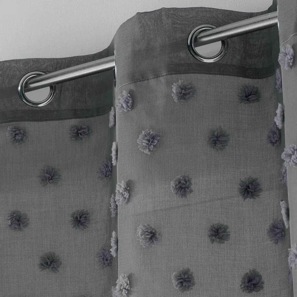 Tenda in voile antracite 140x240 cm Melusine - douceur d'intérieur