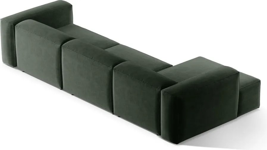 Divano angolare verde (con penisola a sinistra/con chaise lounge) Bergamo – Cosmopolitan Design