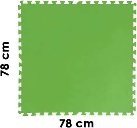 Tappeto Piscina Fuori Terra Fondo Morbido 78x78 Cm 9 Pezzi - 5,5 mq Bestway