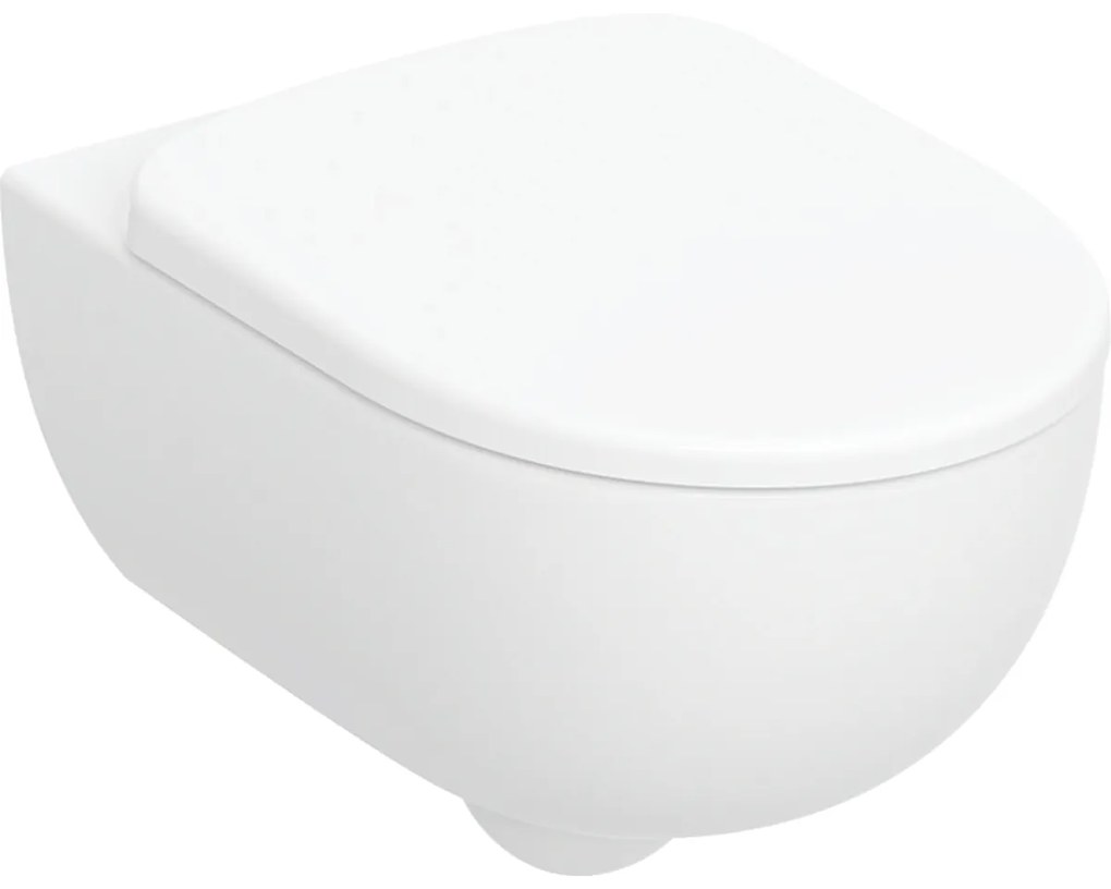 Geberit Selnova Premium vaso wc con copriwater a discesa lenta sospeso senza brida bianco lucida 502.793.00.1