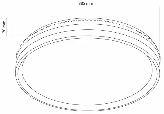 Plafoniera LED dimmerabile JADWIGA LED/42W/230V 3000-6000K + +TC