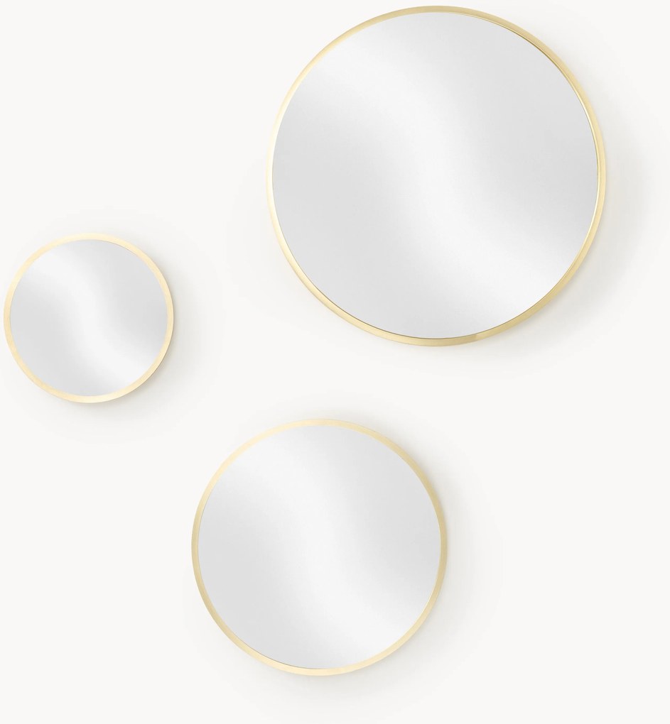 Set di 3 specchi rotondi da parete Ida