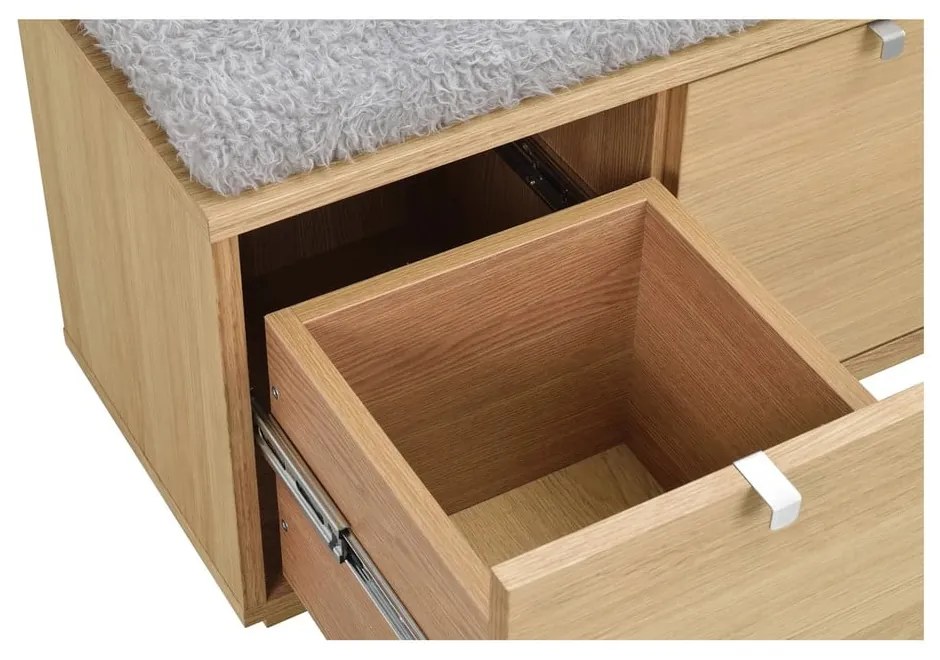 Panca in colore naturale effetto rovere 106 cm Confetti - Rowico