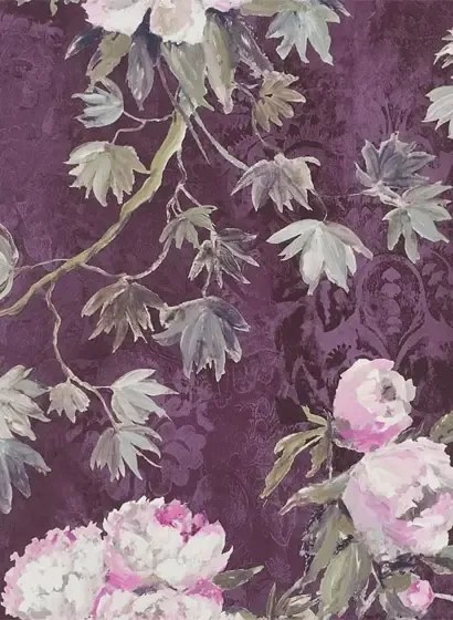 Designers Guild Carta da parati Floreale - Damson