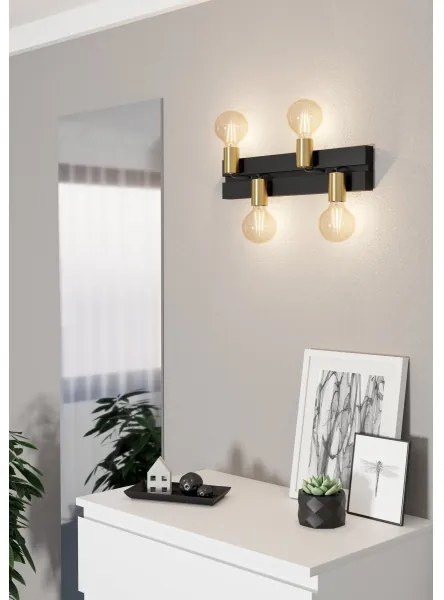 Eglo 900509 - Plafoniera MACCHIONE 4xE27/10W/230V