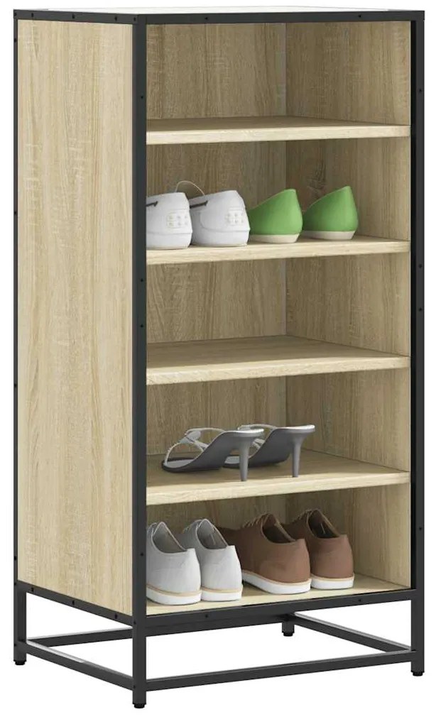 Scarpiera Rovere Sonoma 48x38x97,5 Cm İn Legno Multistrato /