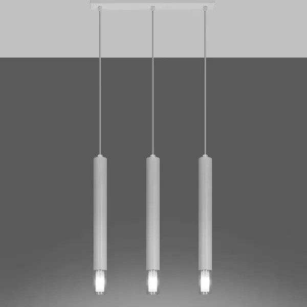 Sollux SL.0959 - Lampadario su corda VIZIER 3xG9/40W/230V bianco