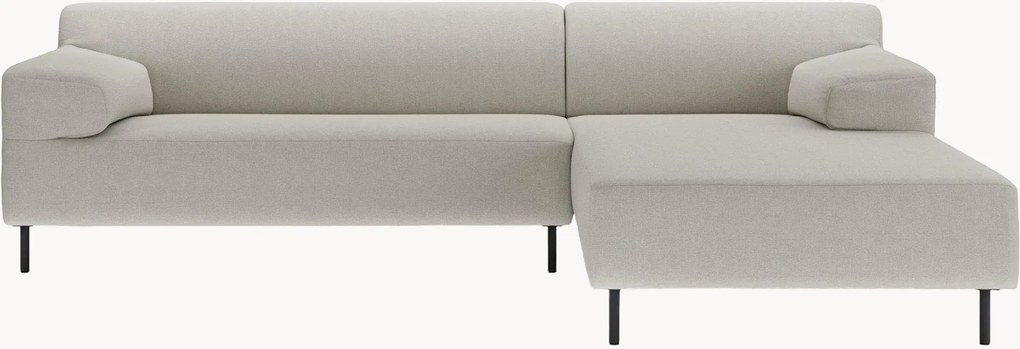 Divano angolare grigio argento/nero freistil180