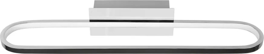 Lampada da parete a LED in argento lucido (lunghezza 60 cm) Gianni - Trio