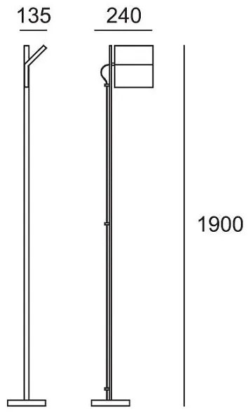 Piantana led 30w-dimmer incluso bianco-WW