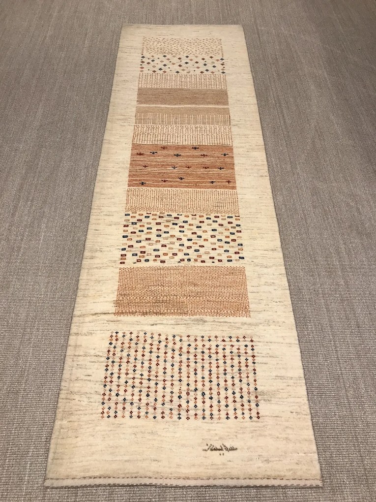 Gashguli Tappeto 90 x 300 Beige (Iran) Annodato A Mano