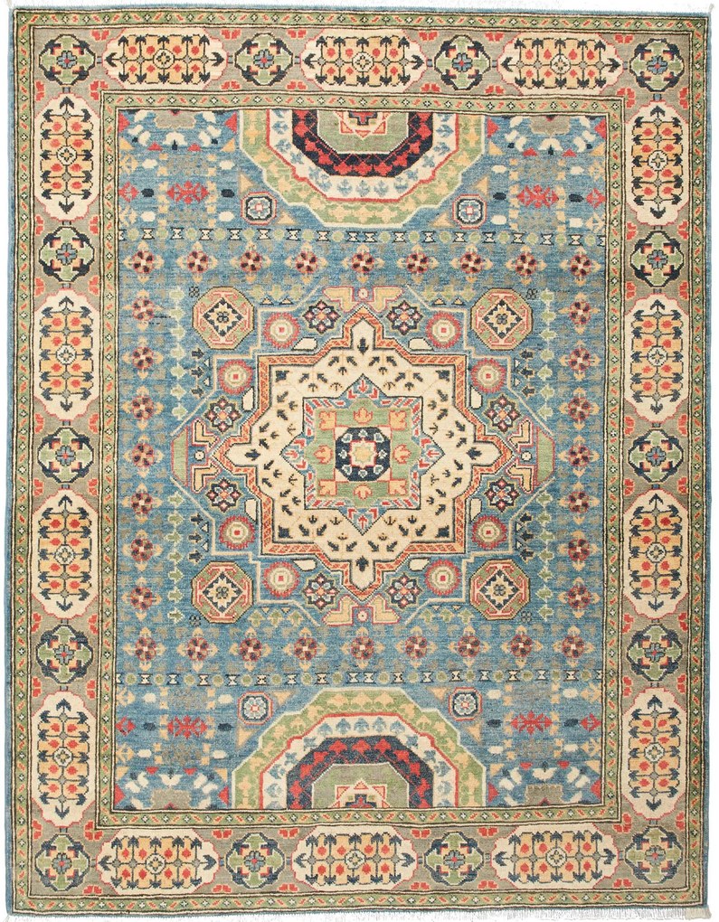 Kazak Tappeto 150x200 (Afghanistan) Annodato A Mano