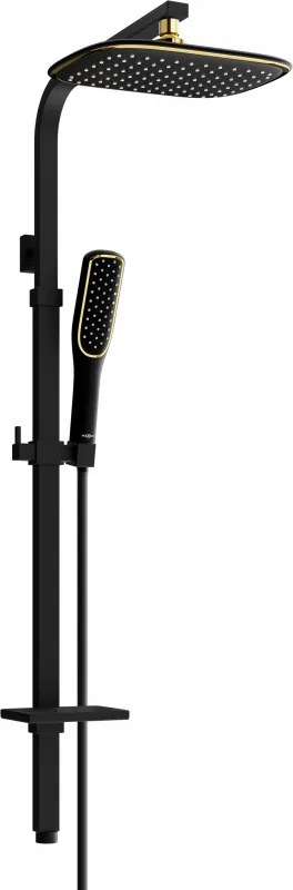 Mexen Q49 colonna doccia nera/oro - 798494995-75