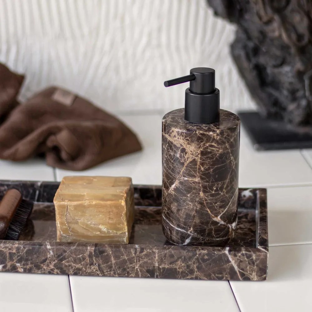 Dispenser di sapone in marmo marrone 200 ml Marble - Mette Ditmer Denmark