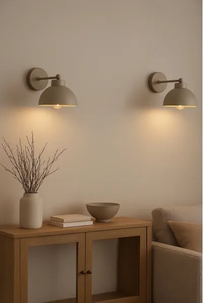 Brilagi - Lampada da parete MOON 1xE27/60W/230V beige/oro
