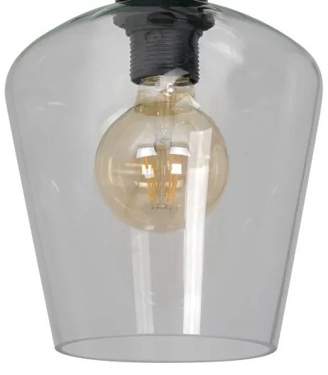 Plafoniera SANTIAGO 1xE27/60W/230V limpida